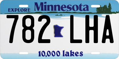 MN license plate 782LHA