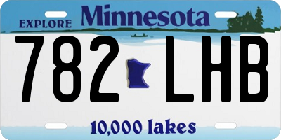 MN license plate 782LHB