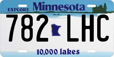 MN license plate 782LHC