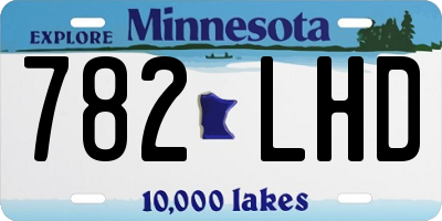 MN license plate 782LHD
