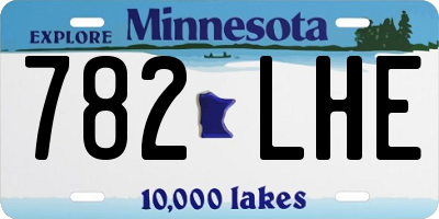 MN license plate 782LHE