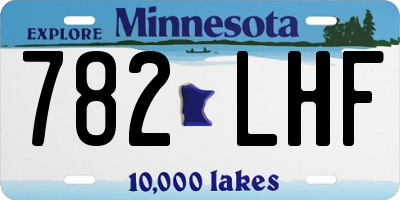 MN license plate 782LHF