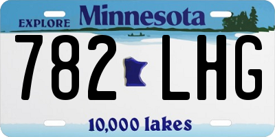 MN license plate 782LHG