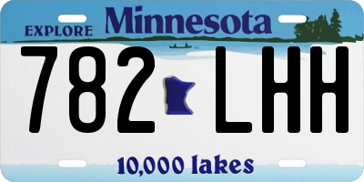 MN license plate 782LHH