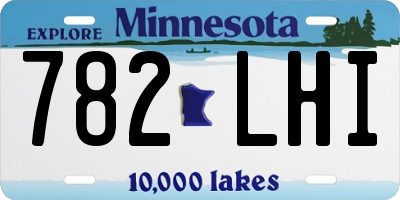 MN license plate 782LHI