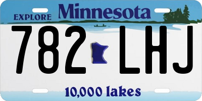 MN license plate 782LHJ