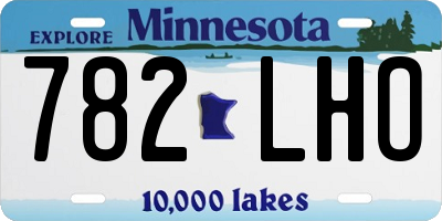 MN license plate 782LHO