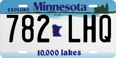 MN license plate 782LHQ
