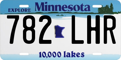 MN license plate 782LHR