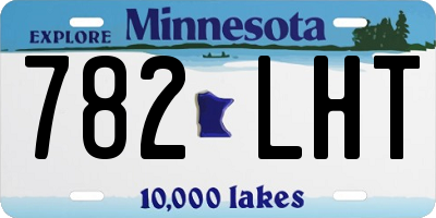 MN license plate 782LHT