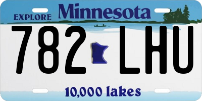 MN license plate 782LHU