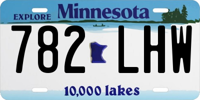 MN license plate 782LHW