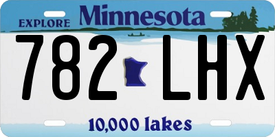 MN license plate 782LHX