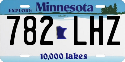 MN license plate 782LHZ
