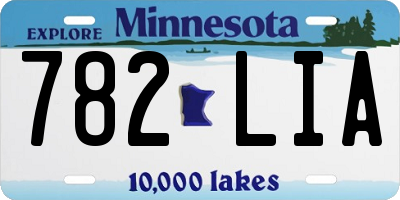 MN license plate 782LIA
