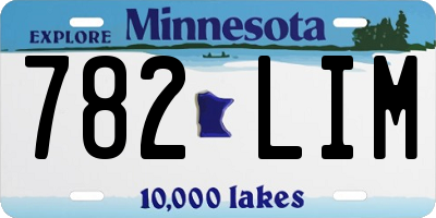MN license plate 782LIM