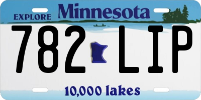 MN license plate 782LIP