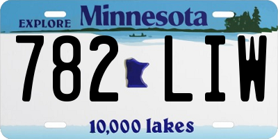 MN license plate 782LIW