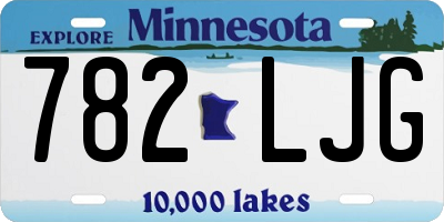 MN license plate 782LJG