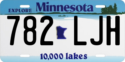 MN license plate 782LJH