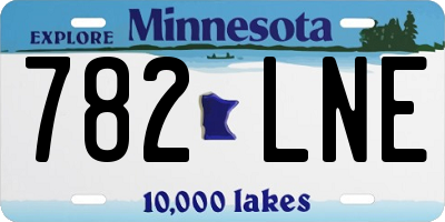 MN license plate 782LNE