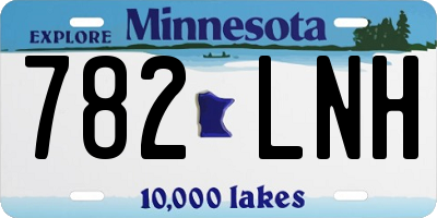 MN license plate 782LNH