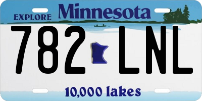 MN license plate 782LNL