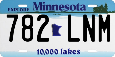 MN license plate 782LNM