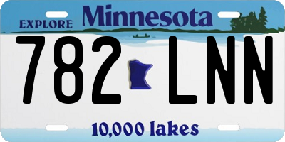 MN license plate 782LNN