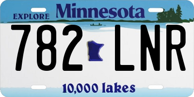 MN license plate 782LNR