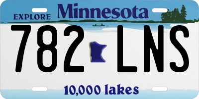 MN license plate 782LNS