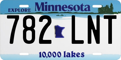 MN license plate 782LNT