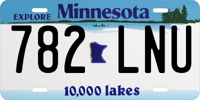 MN license plate 782LNU