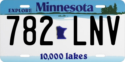 MN license plate 782LNV