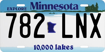 MN license plate 782LNX