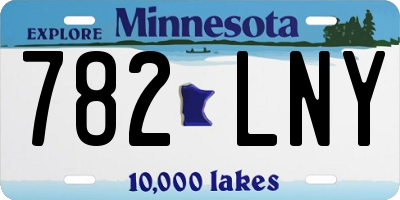 MN license plate 782LNY