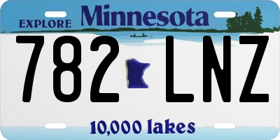 MN license plate 782LNZ