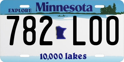 MN license plate 782LOO