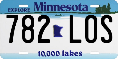 MN license plate 782LOS