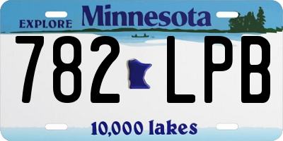 MN license plate 782LPB