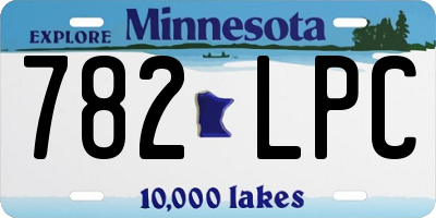 MN license plate 782LPC