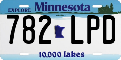 MN license plate 782LPD