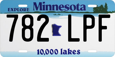 MN license plate 782LPF
