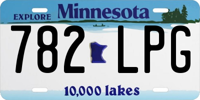 MN license plate 782LPG