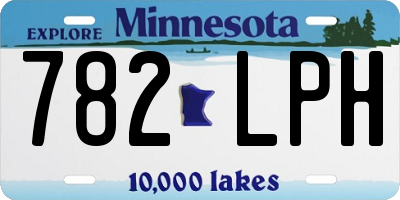MN license plate 782LPH
