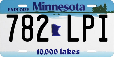 MN license plate 782LPI