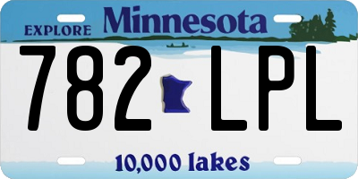 MN license plate 782LPL