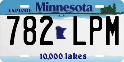 MN license plate 782LPM