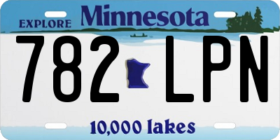 MN license plate 782LPN
