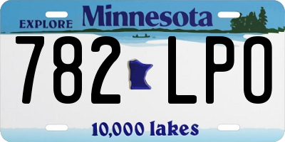 MN license plate 782LPO